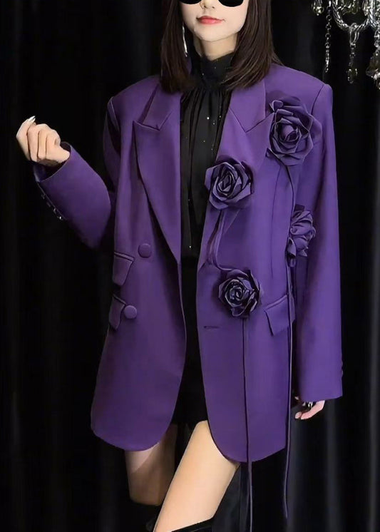 Luvik | Lilas Col Peter-Pan Napit Spandex Takit