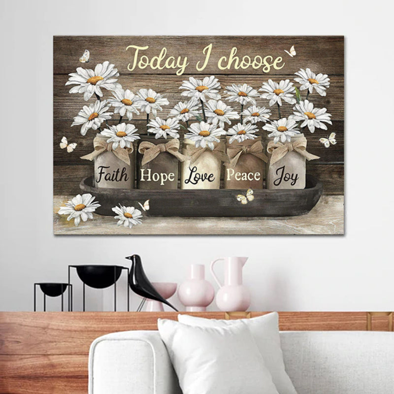 Floral dekorativ maling kjerne lerret | Luvikno