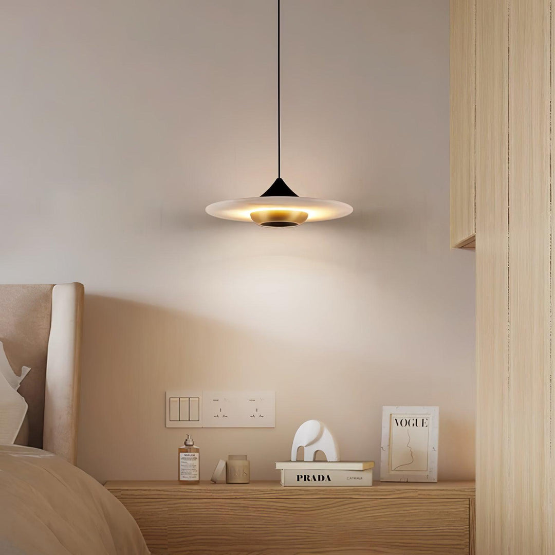 Luvikno | OrbeMarbre Taklampe - Luksuriøs moderne LED pendellampe med marmor
