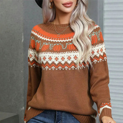 Luvik | Gilet de Noël pour femmes - Coupe confortable - Modèle norvégien moderne