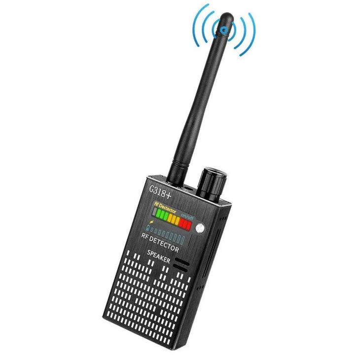 Spy Detector | RF Eavesdropping Device, Hidden Camera & GPS Tracker Finder with Laser Lens - Anti-Surveillance Signal Protection | Luvikno