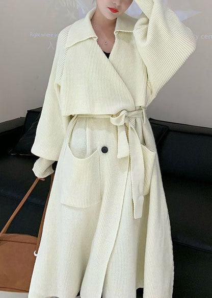 Luvik | Beige solmiot laukut patchwork puuvilla neule takit