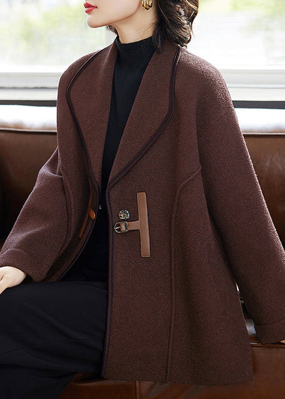 Luvik | Talvivillakangastakit mustilla taskuilla ja nappikiinnityksellä