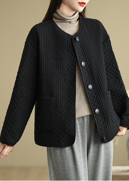 Luvik | Ylihankalat mustat ohuet takit puuvillalla täytettynä