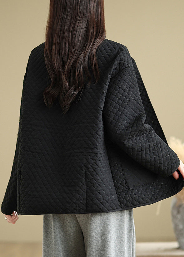 Luvik | Ylihankalat mustat ohuet takit puuvillalla täytettynä