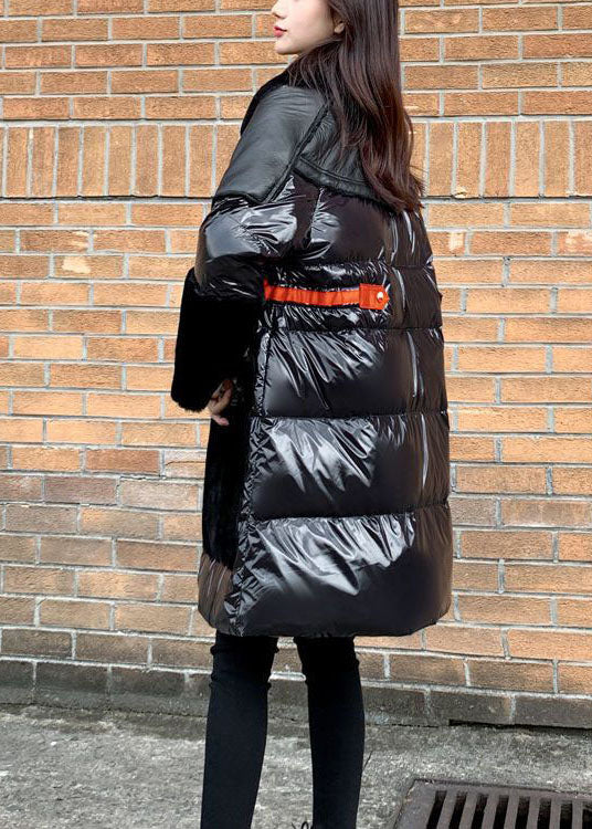 Luvik | Musta Peter Pan Kaulus Patchwork Hanhet Peitot Takit Talvi