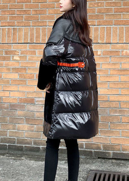 Luvik | Musta Peter Pan Kaulus Patchwork Hanhet Peitot Takit Talvi