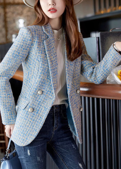 Luvik | Siniset villasta leikattu muodollinen takki