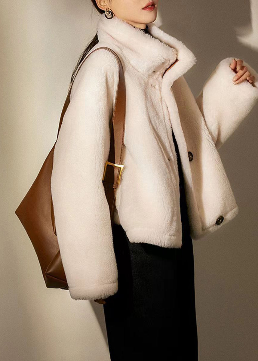 Luvik | Camel Peter Pan Kaulakoru Käännettävä Villa Takit Talvi