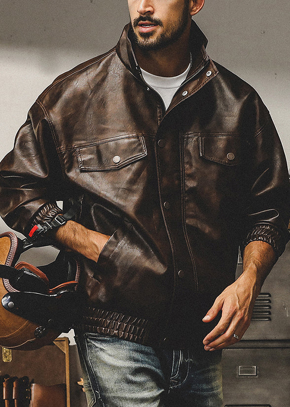 Luvik | Café Vetoketju Suurempi Koko Keinonahka Takit Miehille