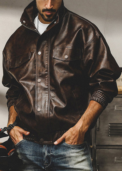 Luvik | Café Vetoketju Suurempi Koko Keinonahka Takit Miehille