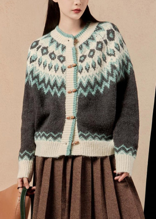 Luvik | Villakangastakki, jossa on tilkkukuosi ja tummanharmaat napit talvelle