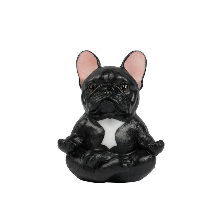 Yoga Fransk Bulldog Ornament Dekorasjon | Luvikno