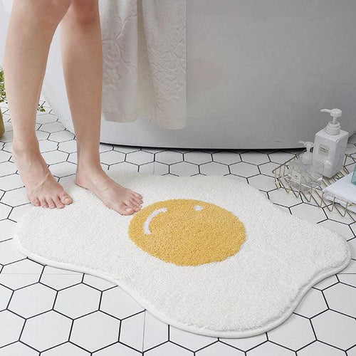 Fried Egg Shaped Rug | Luvikno