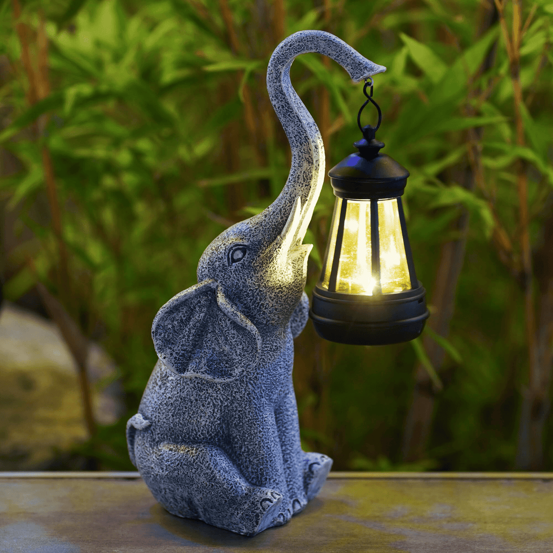 Atmosfærisk Sol Lampe for Hagen - Elefant Glød | Luvikno