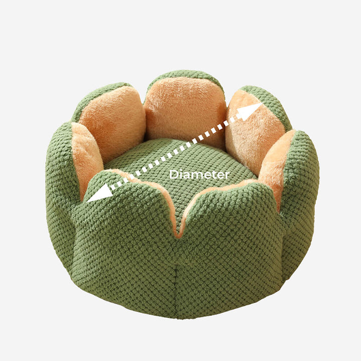 Cactus Form Komfortabel Katteseng Myk Korall Fløyelsdesign | Luvikno