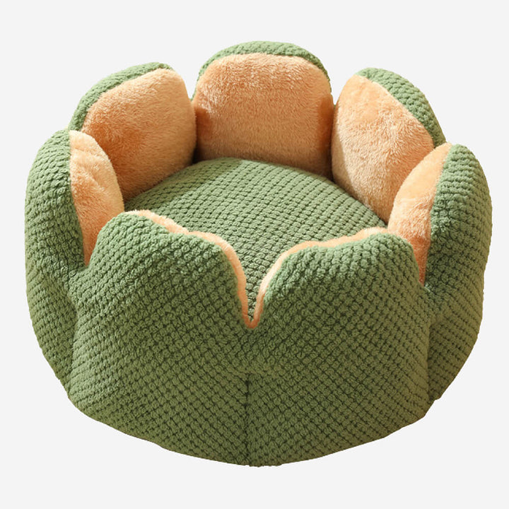 Cactus Form Komfortabel Katteseng Myk Korall Fløyelsdesign | Luvikno