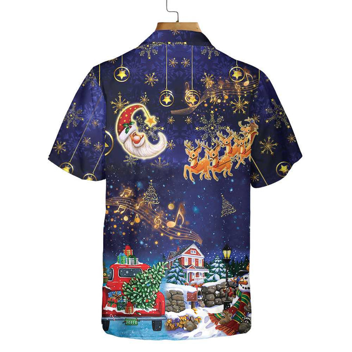 Luvik | Hawaiian morsom juleskjorte, Julenissen med reinsdyr, morsom juleskjorte, den beste gaven til jul
