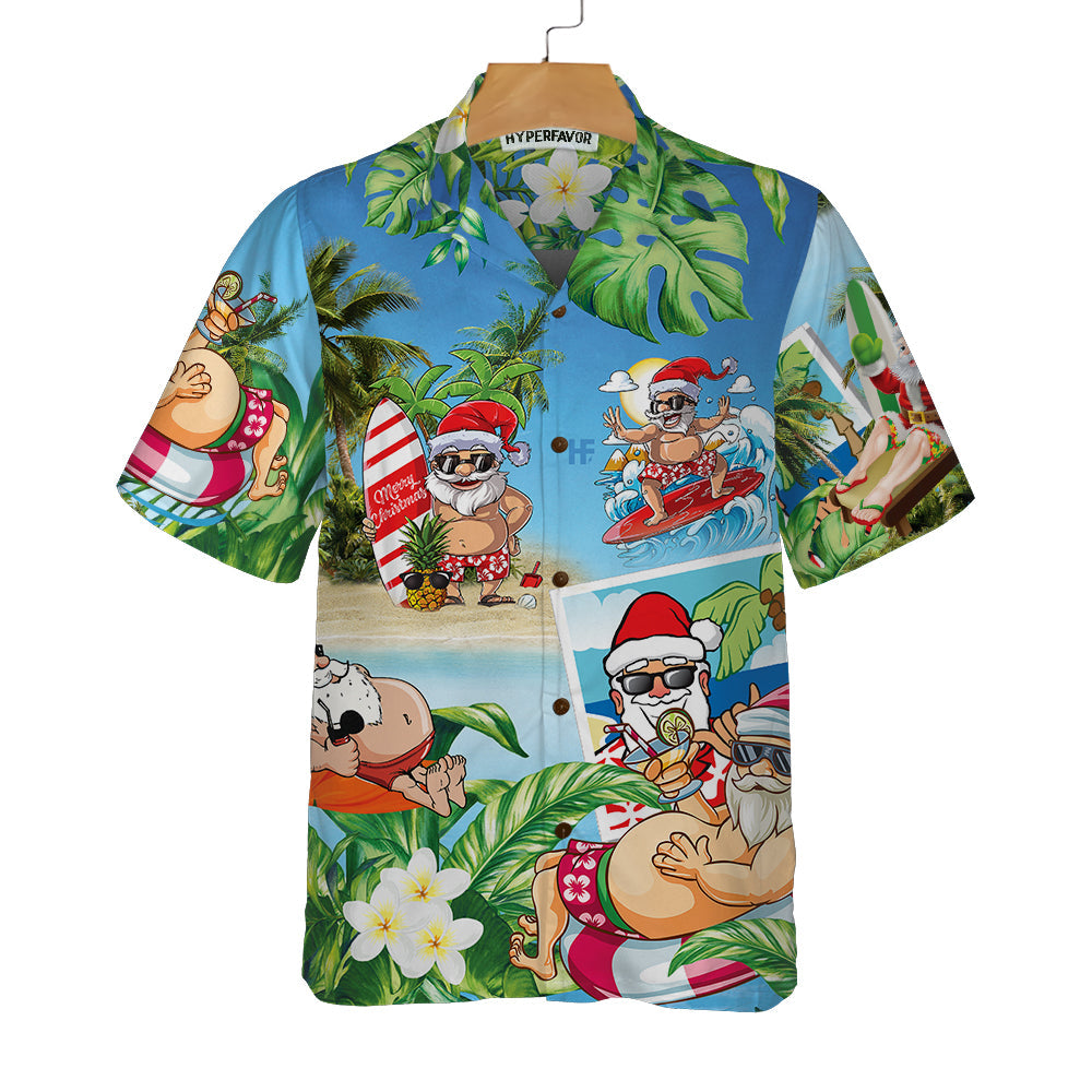 Luvik | Morsom julenisse med Aloha-tekst, julenissens Hawaii-skjorte, best gave til jul