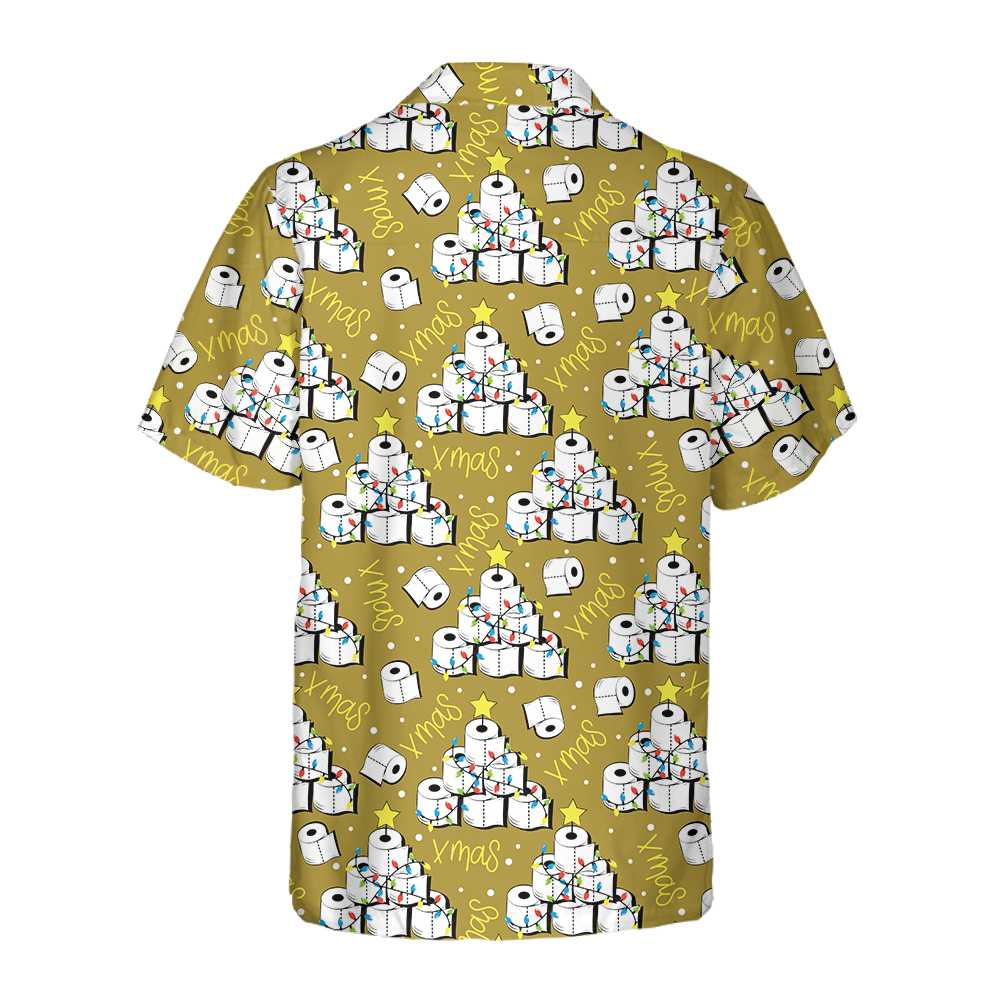 Luvik | Hauska joulukuusihenkinen Hawaii-paita vessapaperista, Hauska joulukuusipaita, Siisti lahja jouluun