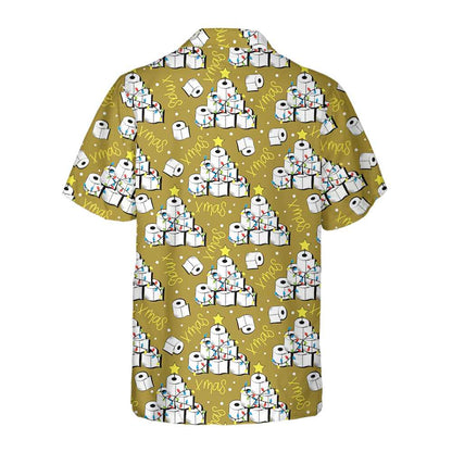 Luvik | Hauska joulukuusihenkinen Hawaii-paita vessapaperista, Hauska joulukuusipaita, Siisti lahja jouluun