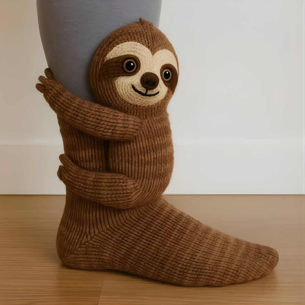 Luvikno | Fuzzy Animal Plush Sokker Damer Herrer Koselig Non Slip Varm Vinter