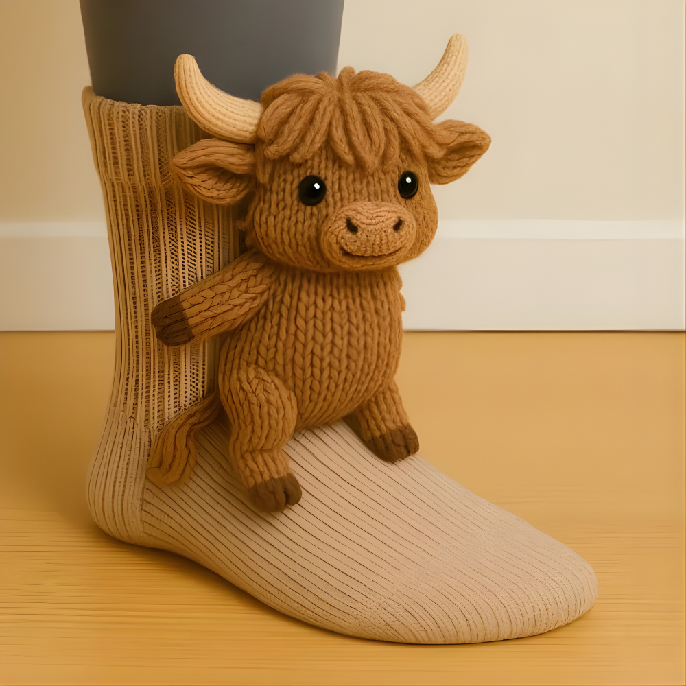 Luvikno | Fuzzy Animal Plush Sokker Damer Herrer Koselig Non Slip Varm Vinter