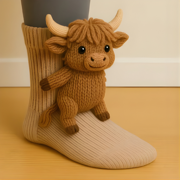 Luvikno | Fuzzy Animal Plush Sokker Damer Herrer Koselig Non Slip Varm Vinter