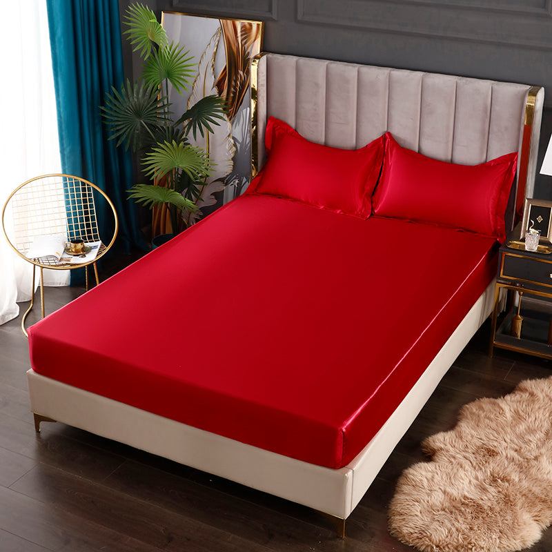 Silke Sateng Elastisk Fitted Ark med GRATIS* Silke Sateng Putetrekk Luvikno