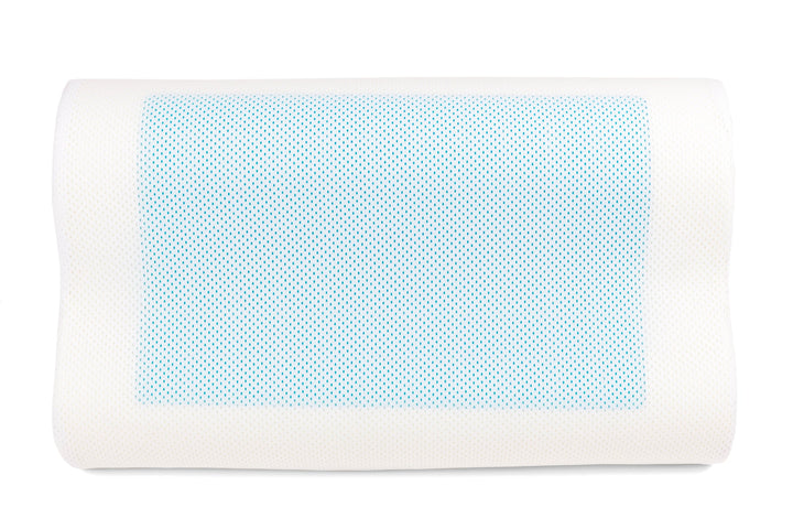 SNAPNAP Gel skumpute med hodeutsparing + avkjølende gelputer, 50 x 30 cm, høyde 10 cm, ergonomisk og hypoallergenisk | Luvikno