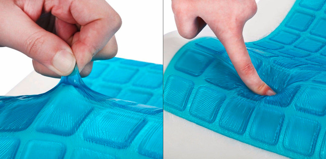SNAPNAP Gel skumpute med hodeutsparing + avkjølende gelputer, 50 x 30 cm, høyde 10 cm, ergonomisk og hypoallergenisk | Luvikno