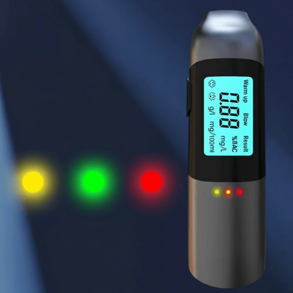 Luvikno | Umiddelbar Alkoholtester med USB-lading og 3-sekunders resultater