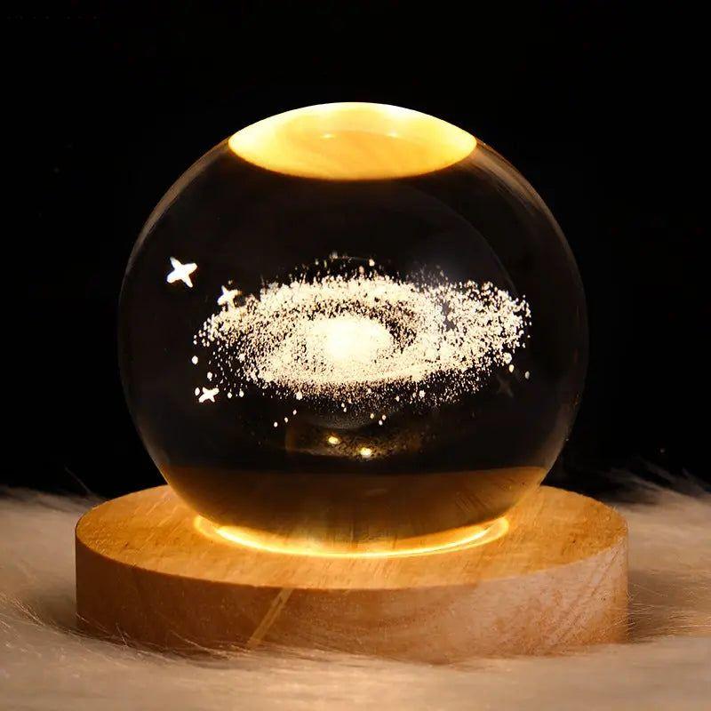 Galaxy Glow - Elegant Astronomy lysende krystallampe | Luvikno