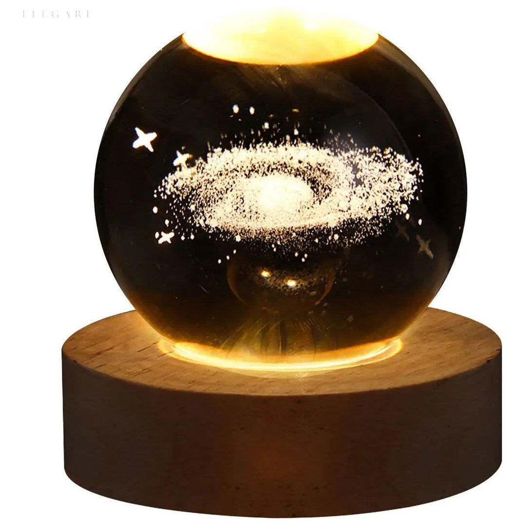 Galaxy Glow - Elegant Astronomy lysende krystallampe | Luvikno