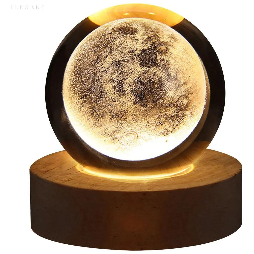 Galaxy Glow - Elegant Astronomy lysende krystallampe | Luvikno
