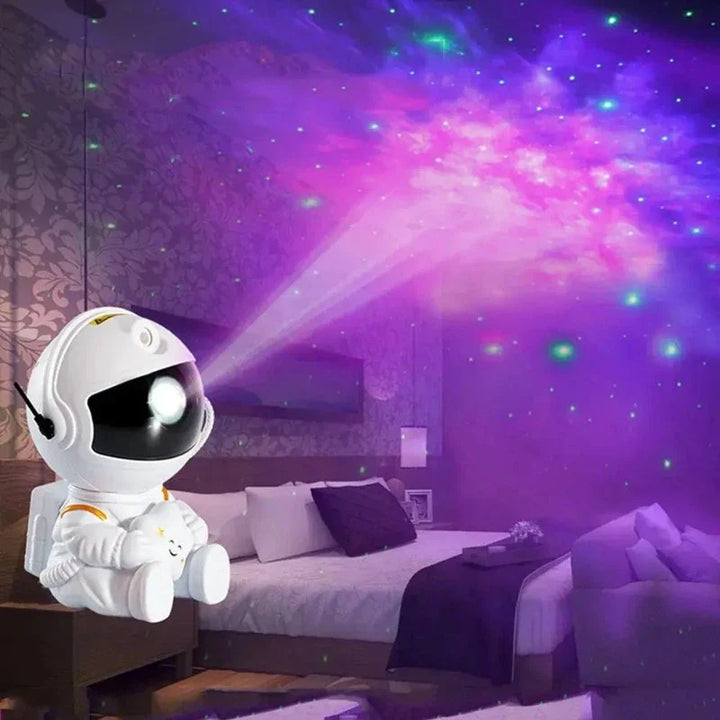 Galaxy Stjernesky Prosjektor Lampe - Astronaut LED Prosjektor Nattlys for Soverommet | Luvikno