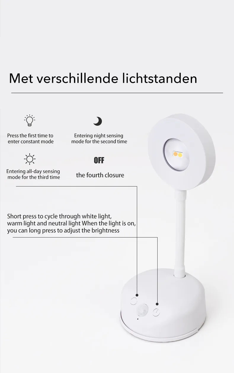Luvikno | Gallery Light - Stilig trådløs oppladbar vegglampe
