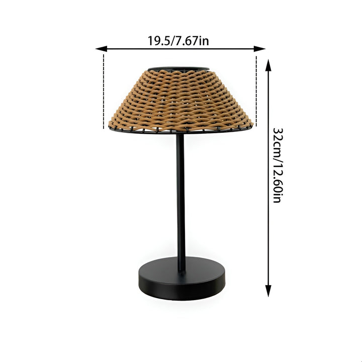 Luvikno | Elegant GardenVevd Solbordlampe - Værbestandig & Energisparende