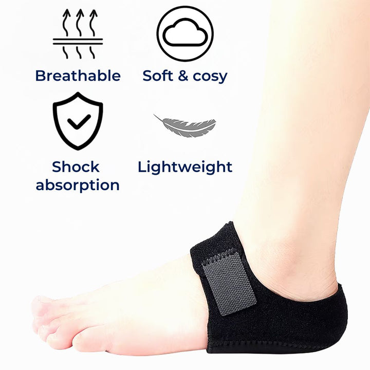 GelCush hælcupper for plantar fasciitt | Myke gelinnlegg - for hælsmerterelief og sjokkabsorpsjon Luvikno