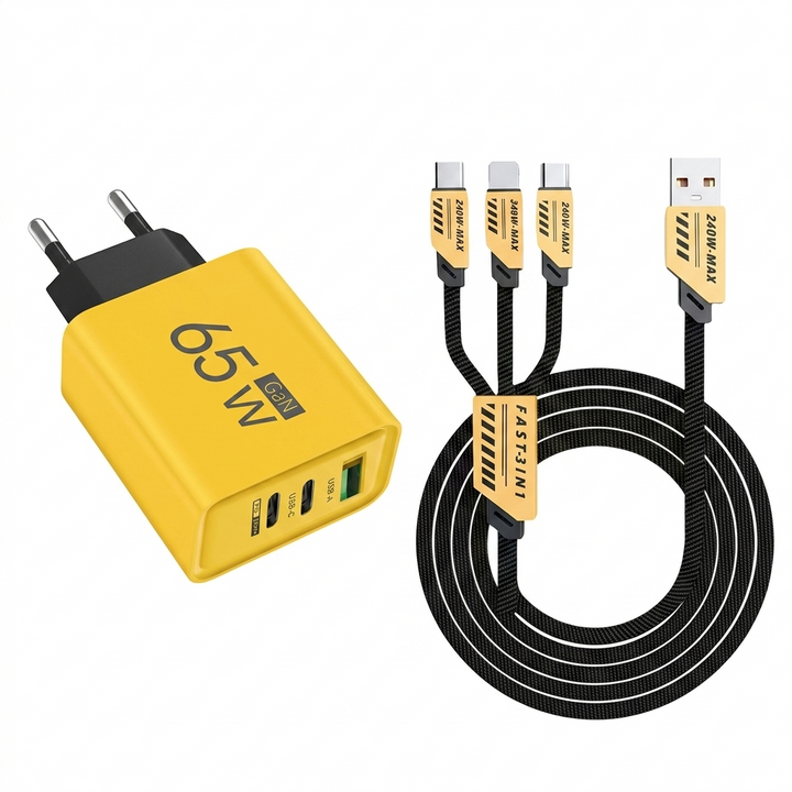 120W USB hurtiglader med 4 porter | Luvikno