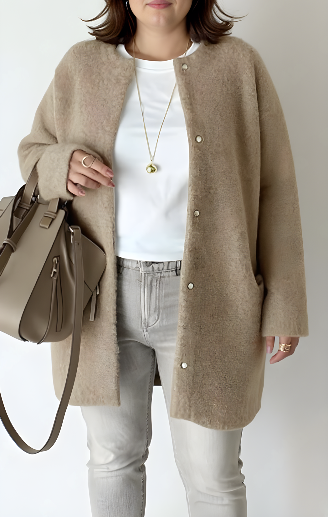 Naisten Neulecardigan Elegantti & Rento Leikkaus | Suuret Koot