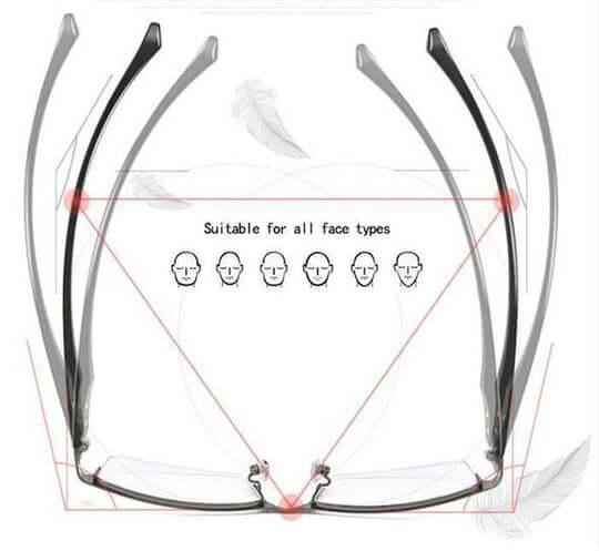 Progressive multifocal lesebriller med blålysfilter | Luvikno