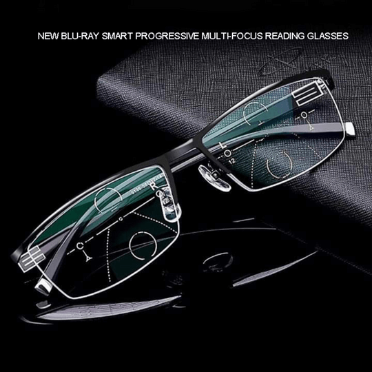 Progressive multifocal lesebriller med blålysfilter | Luvikno