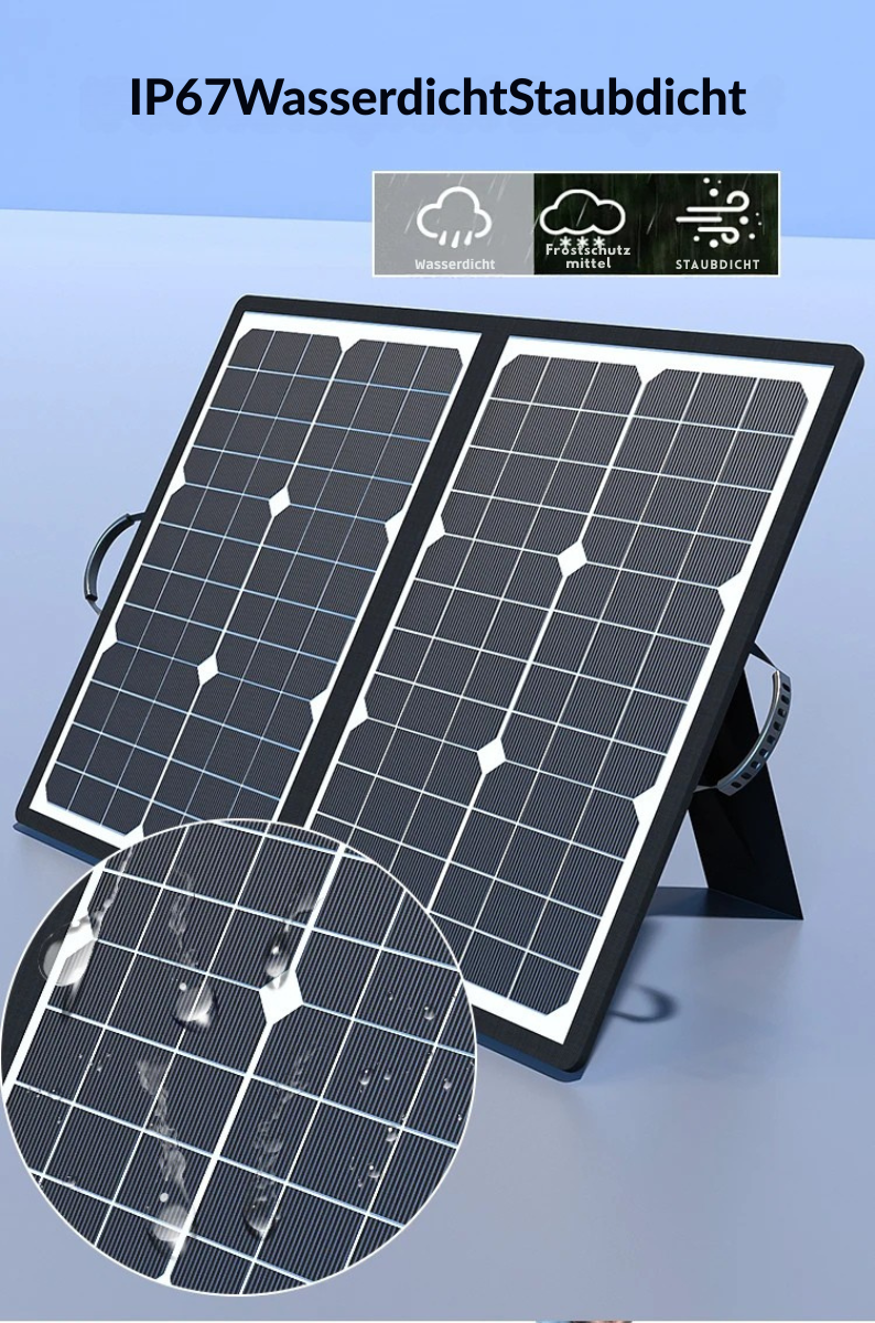 PowerFlex 1000W Sammenleggbart Solpanel – Porterbar Solenergi for Camping og Utendørs | Luvikno