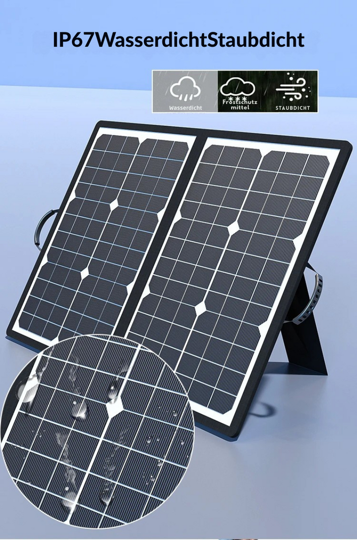 PowerFlex 1000W Sammenleggbart Solpanel – Porterbar Solenergi for Camping og Utendørs | Luvikno