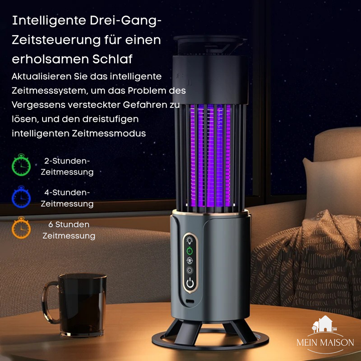 Luvikno | Lunavax Elektrisk Mygglampe | USB Oppladbar | Stillegående & Kjemikaliefri | Insektdreper for Innendørs & Utendørs