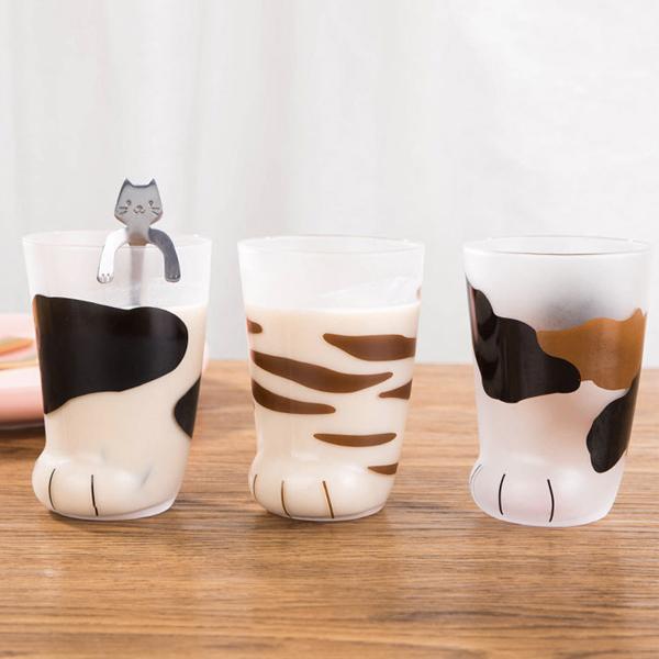 Glass Cat Paw Mug | Luvikno