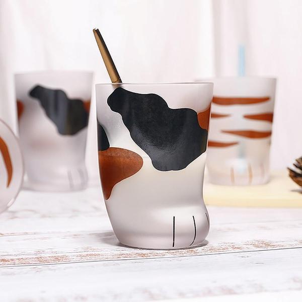 Glass Cat Paw Mug | Luvikno