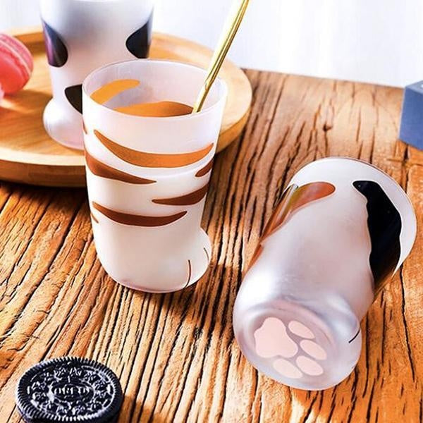 Glass Cat Paw Mug | Luvikno