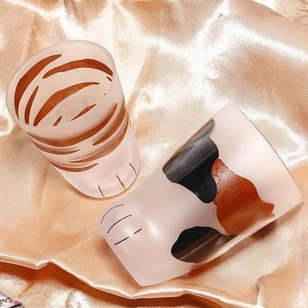 Glass Cat Paw Mug | Luvikno